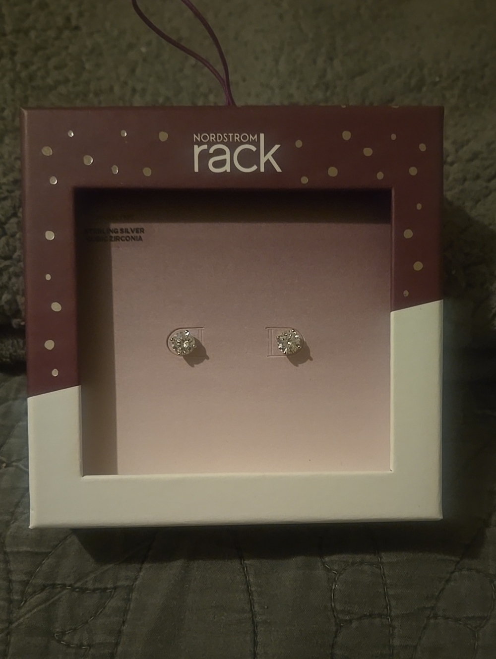 Nordstrom Rack Cubic Zirconia Stud Earrings - Sterling Silver